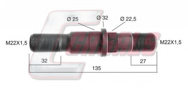 CASALS 21478 Wheel Stud